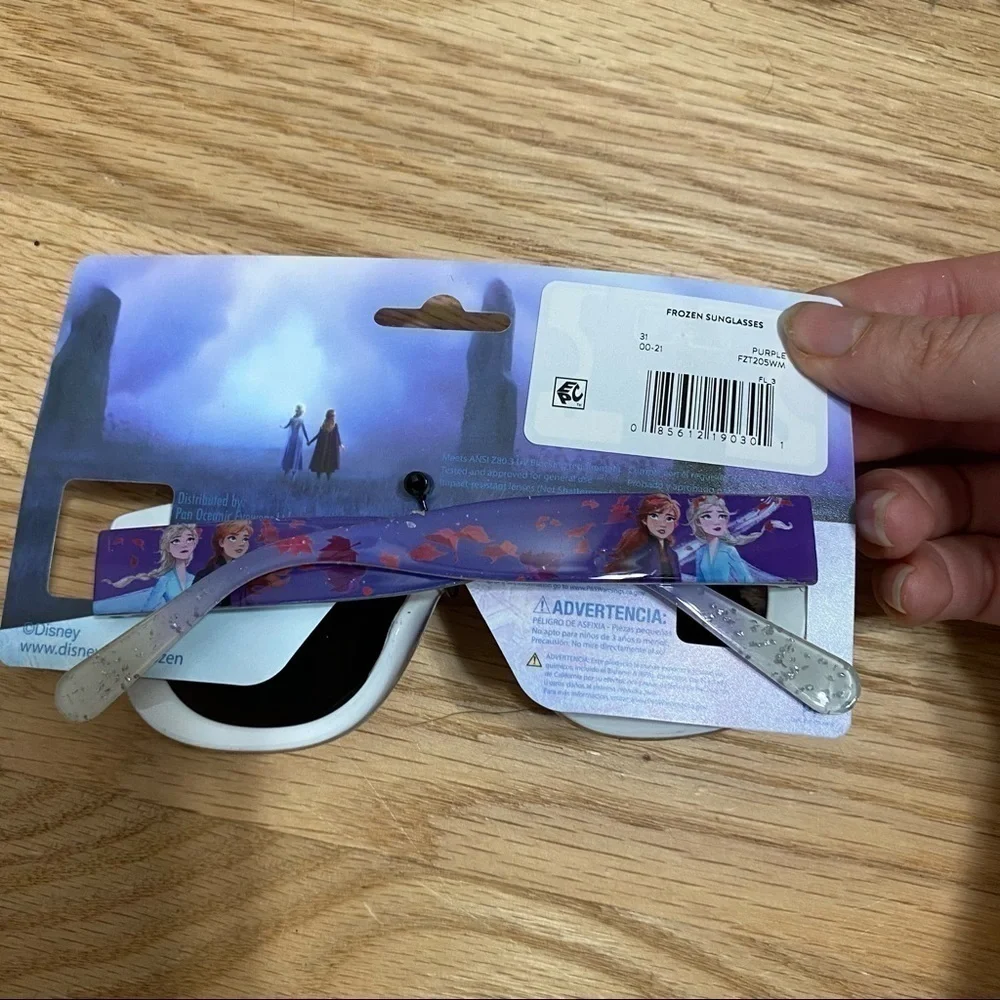 Frozen Disney Rhinestone Sunglasses Girls Kids NWT Elsa Anna Purple